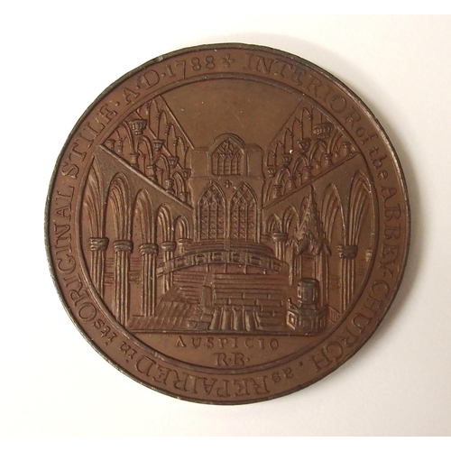 397 - A rare 18th century Paisley Abbey copper penny