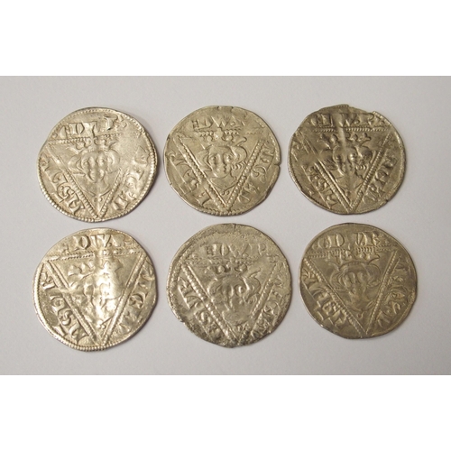 400 - Six Edward I (1279-1302) silver pennies