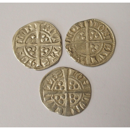 406 - Ten Edward I (1272-1307) Long Cross silver pennies