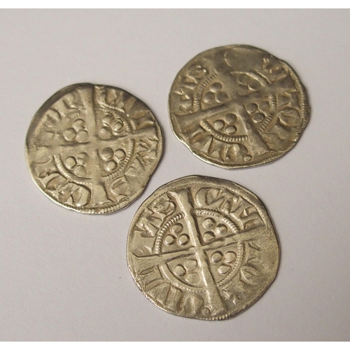 414 - Ten Edward I (1272-1307) Long Cross silver pennies