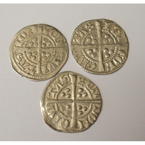 415 - Ten Edward I (1272-1307) Long Cross silver pennies