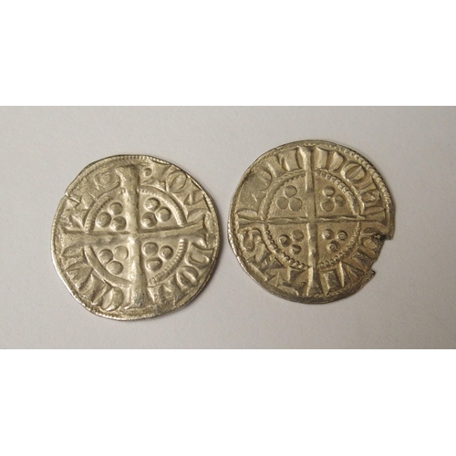 416 - Ten Edward I (1272-1307) Long Cross silver pennies