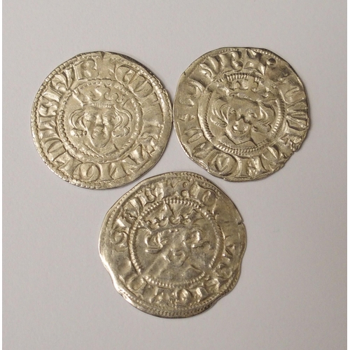 417 - Ten Edward I (1272-1307) Long Cross silver pennies