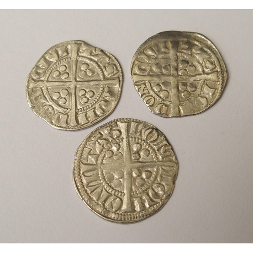 418 - Ten Edward I (1272-1307) Long Cross silver pennies