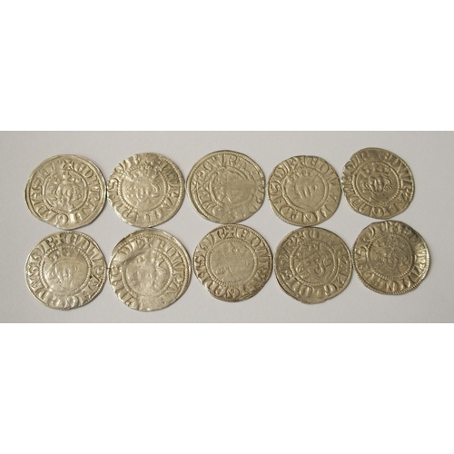 426 - Ten Edward I (1272-1307) Long Cross silver pennies