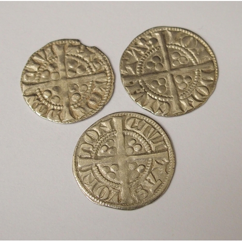 438 - Eleven Edward I (1272-1307) Long Cross silver pennies