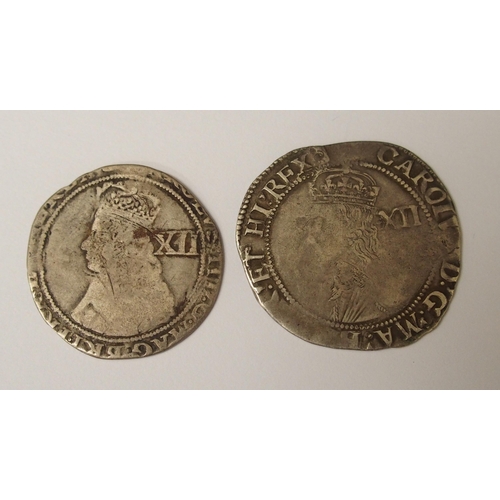 445 - Charles I 1632-63 silver shilling