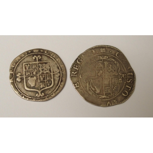 445 - Charles I 1632-63 silver shilling