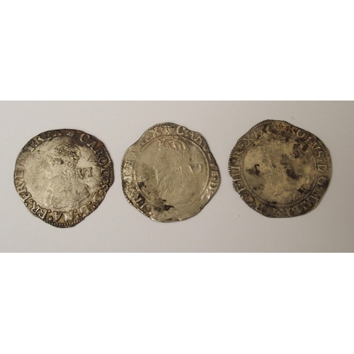 445 - Charles I 1632-63 silver shilling