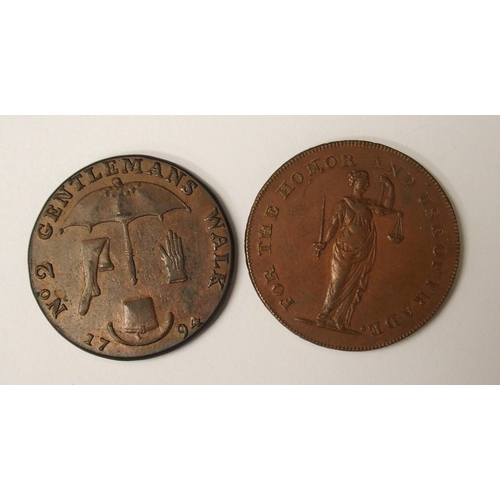 447 - 1793 Isaac Newton farthing