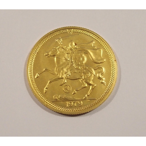 457 - 1979 Isle of Man matt proof two pound gold coin