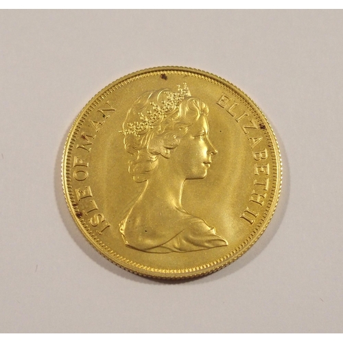 457 - 1979 Isle of Man matt proof two pound gold coin