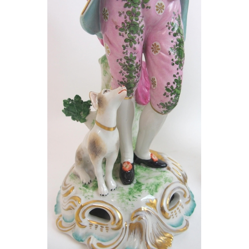 477 - A pair of continental porcelain figures