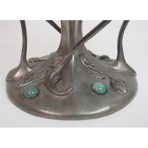 478 - A Kayserzinn Art Nouveau pewter candlestick