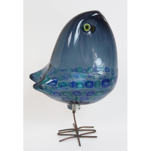 490 - A Vistosi glass bird designed by Alessandro Pianon circa 1960