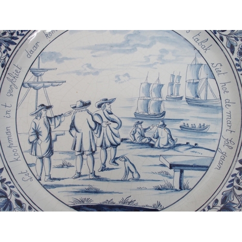 496 - Three 18th Century Dutch Delft plaques