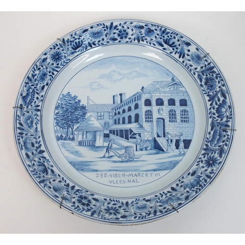 496 - Three 18th Century Dutch Delft plaques