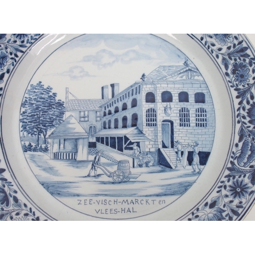 496 - Three 18th Century Dutch Delft plaques