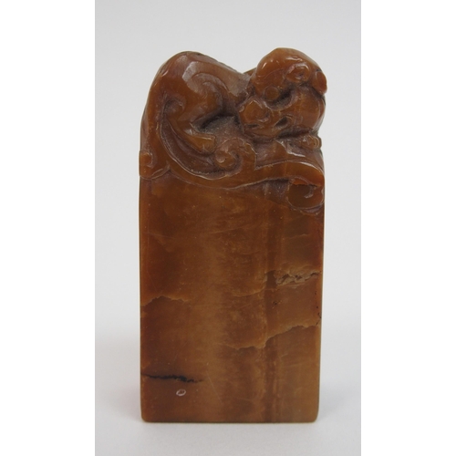 5 - A Chinese soapstone seal