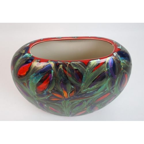 502 - An Anita Harris Art Pottery 'Bird of Paradise' vase