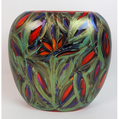 502 - An Anita Harris Art Pottery 'Bird of Paradise' vase