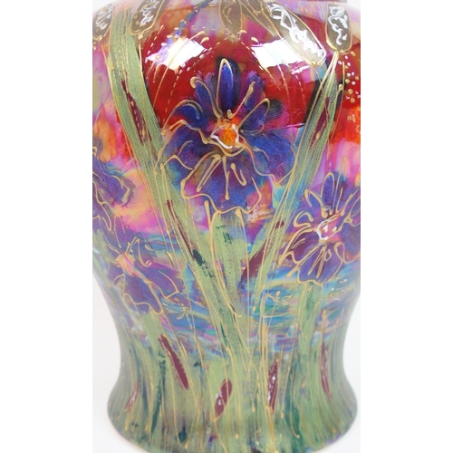 503 - An Anita Harris Art Pottery 'Iris Lustre' ginger jar