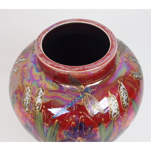 503 - An Anita Harris Art Pottery 'Iris Lustre' ginger jar