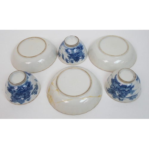 507 - An early 19th Century English Willow pattern tea set