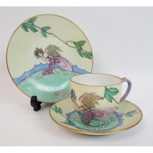 522 - Elizabeth Mary Watt (1886-1954) A porcelain trio