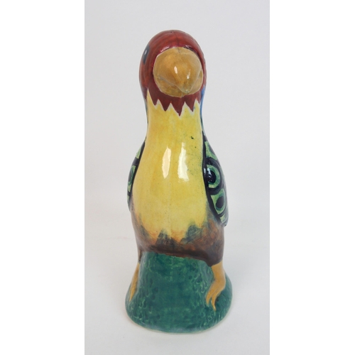 523 - Elizabeth Mary Watt (1886-1954) A pottery figure of a parrot