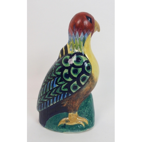 523 - Elizabeth Mary Watt (1886-1954) A pottery figure of a parrot