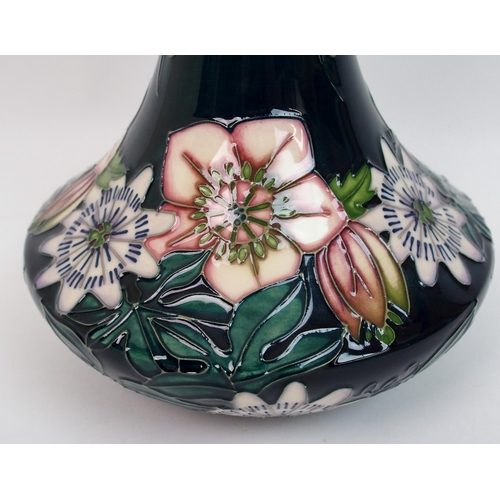 526 - A Moorcroft Passion flower pattern vase