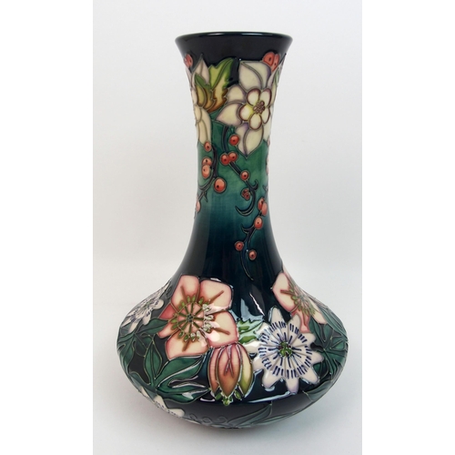 526 - A Moorcroft Passion flower pattern vase