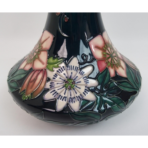 526 - A Moorcroft Passion flower pattern vase