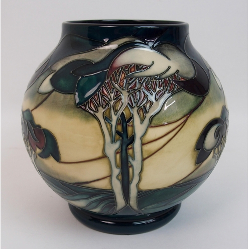 528 - A Moorcroft Vale de Luna pattern vase