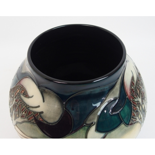 528 - A Moorcroft Vale de Luna pattern vase