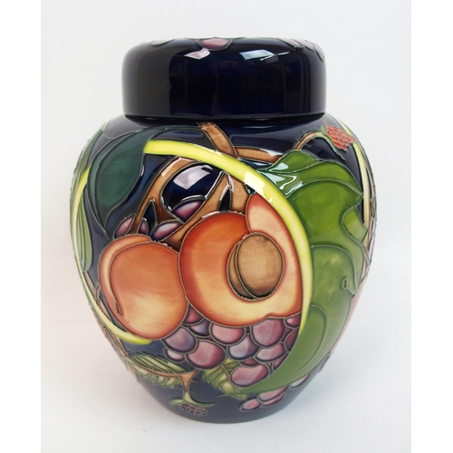 529 - A Moorcroft Queens Choice pattern ginger jar