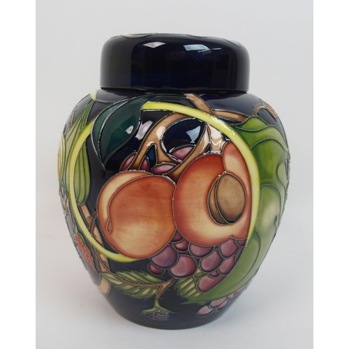 529 - A Moorcroft Queens Choice pattern ginger jar