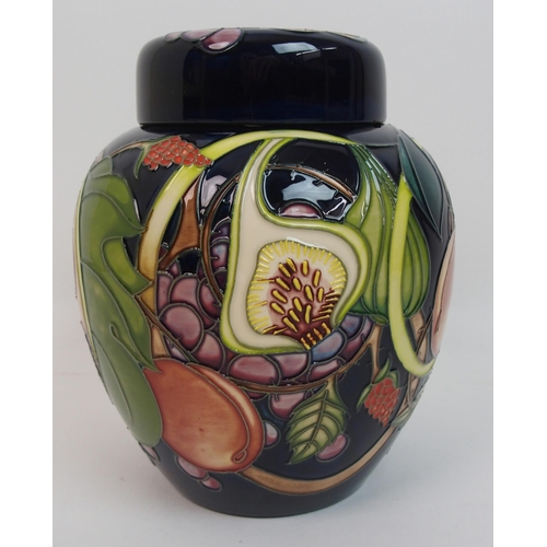 529 - A Moorcroft Queens Choice pattern ginger jar