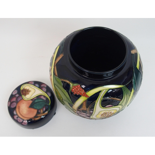 529 - A Moorcroft Queens Choice pattern ginger jar