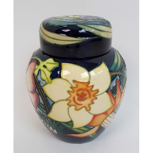 535 - A Moorcroft Golden Jubilee pattern ginger jar