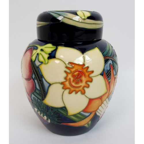 535 - A Moorcroft Golden Jubilee pattern ginger jar