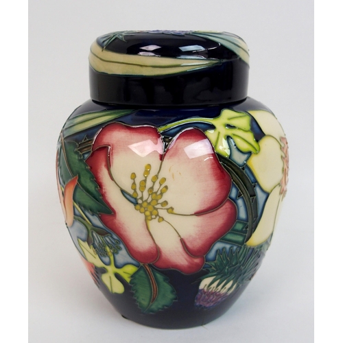 535 - A Moorcroft Golden Jubilee pattern ginger jar