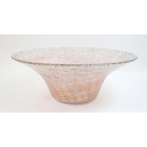 547 - A Monart flared bowl