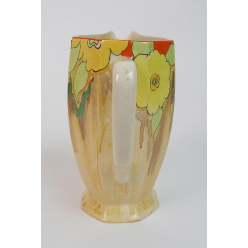 560 - A Clarice Cliff 'Jonquil' pattern Athens jug