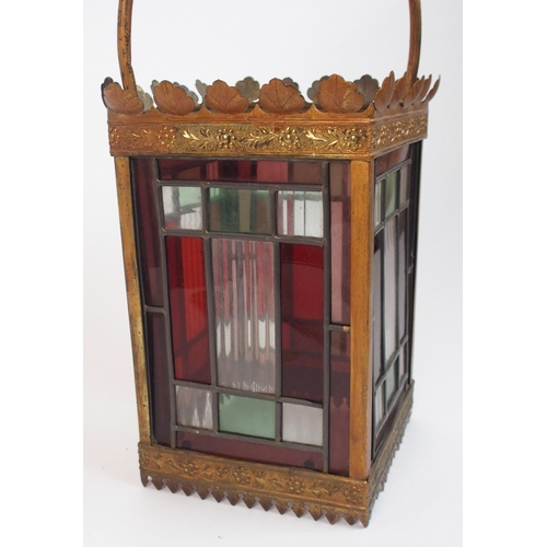 569 - An early 20th century hall lantern