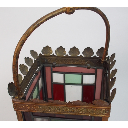 569 - An early 20th century hall lantern