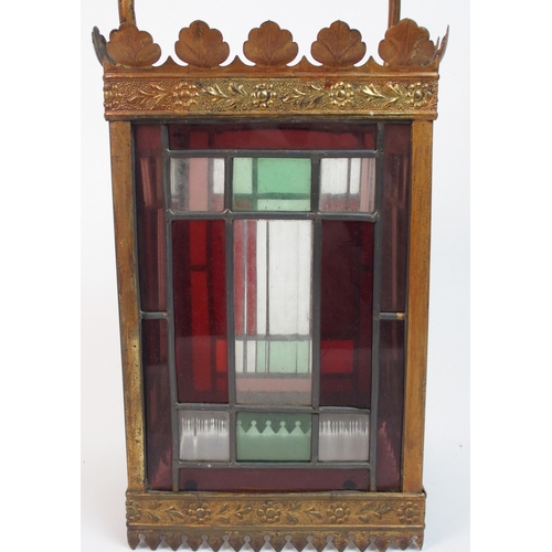 569 - An early 20th century hall lantern