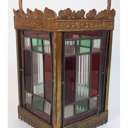 569 - An early 20th century hall lantern