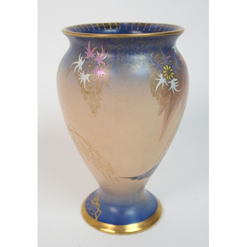 570 - A Carlton Ware Sketching Bird pattern vase